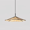 Modern Umbrella Shape Wooden LED Hanging Pendant Light for Dining Room