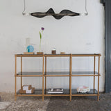 Modern Vapour LED Pendant Light with Fiber Mesh Shade and Geometric Design