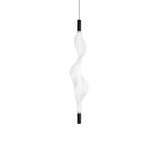 Modern Vapour LED Pendant Light with Fiber Mesh Shade and Geometric Design