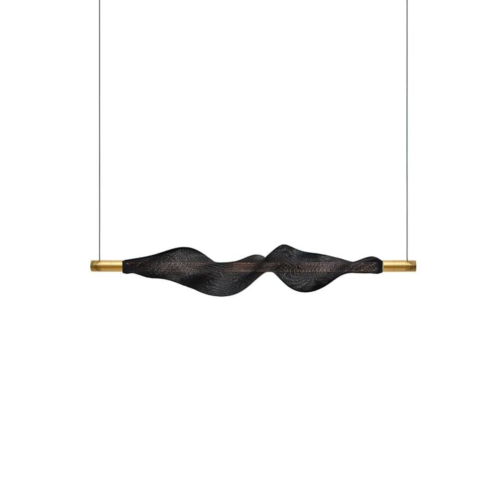 Modern Vapour LED Pendant Light with Fiber Mesh Shade and Geometric Design