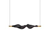 Modern Vapour LED Pendant Light with Fiber Mesh Shade and Geometric Design