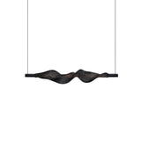 Modern Vapour LED Pendant Light with Fiber Mesh Shade and Geometric Design