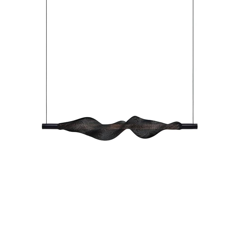 Modern Vapour LED Pendant Light with Fiber Mesh Shade and Geometric Design