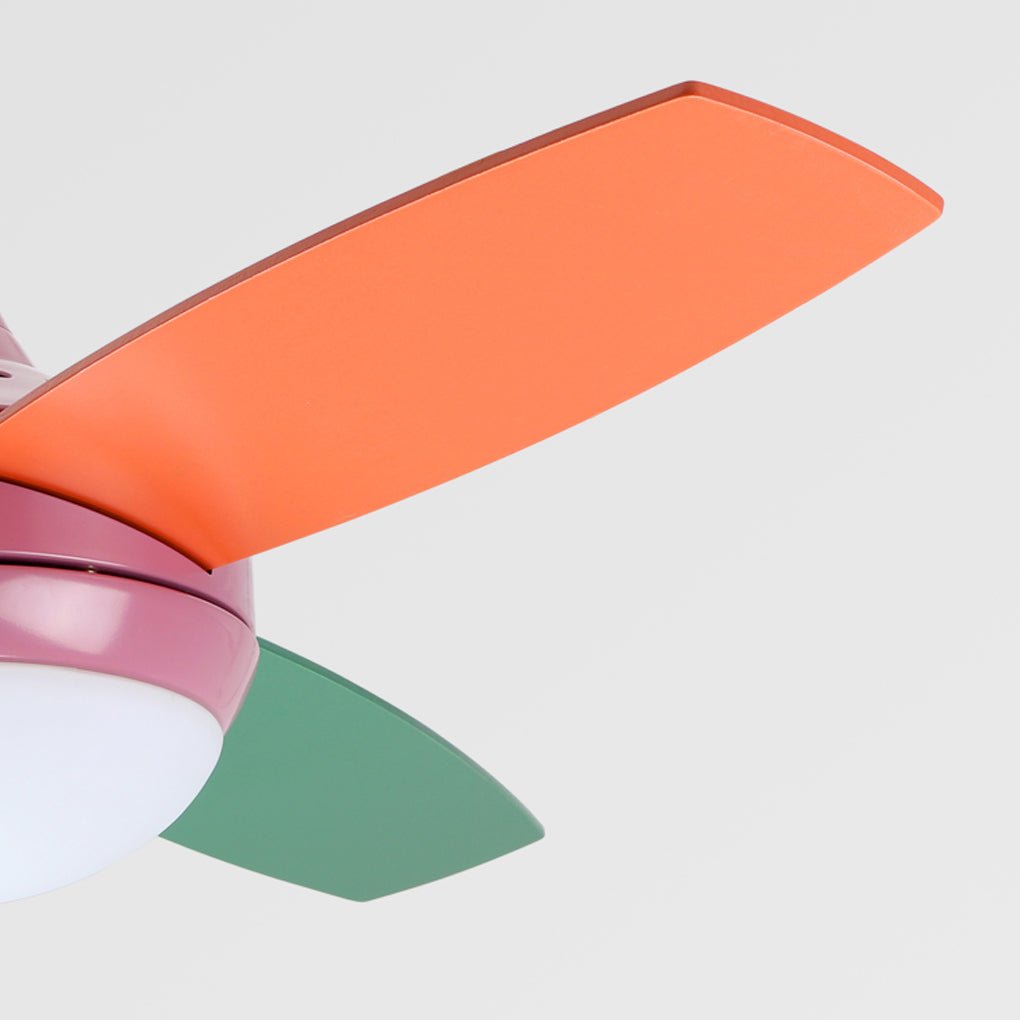 42 Inch Kids Ceiling Fan with Silent 6 Speed Motor and Dimmable 3 Color LED Light