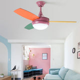 42 Inch Kids Ceiling Fan with Silent 6 Speed Motor and Dimmable 3 Color LED Light