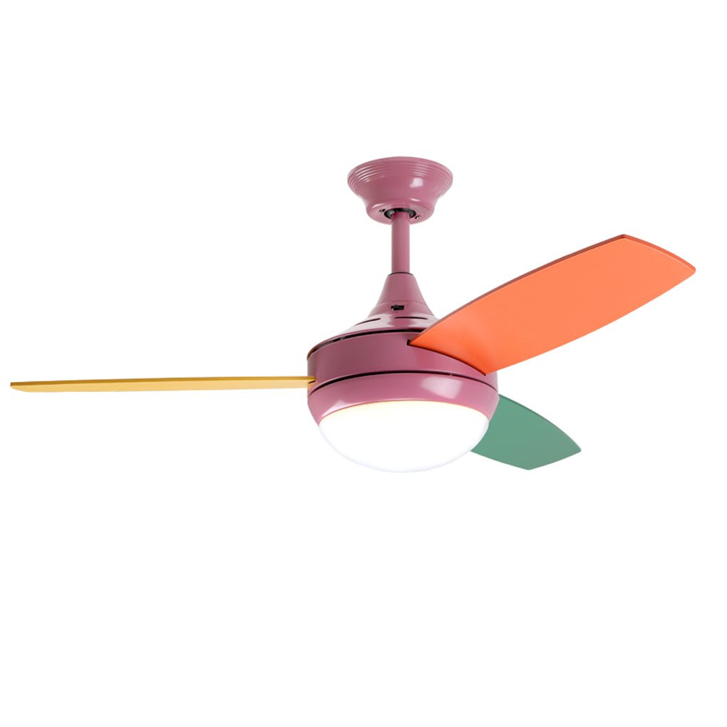 42 Inch Kids Ceiling Fan with Silent 6 Speed Motor and Dimmable 3 Color LED Light