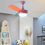42 Inch Kids Ceiling Fan with Silent 6 Speed Motor and Dimmable 3 Color LED Light