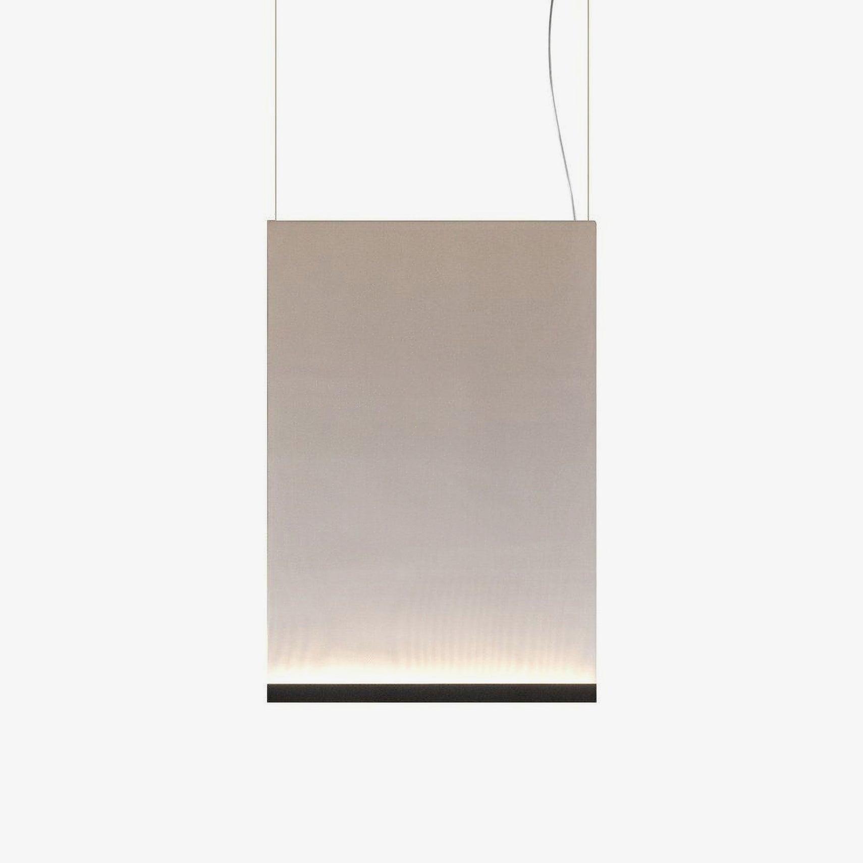 Modern Vertical Fabric Curtain LED Pendant Light for Indoor Living Spaces