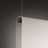 Modern Vertical Fabric Curtain LED Pendant Light for Indoor Living Spaces