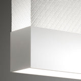Modern Vertical Fabric Curtain LED Pendant Light for Indoor Living Spaces