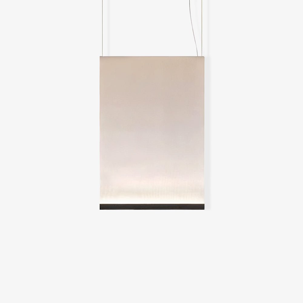 Modern Vertical Fabric Curtain LED Pendant Light for Indoor Living Spaces