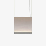 Modern Vertical Fabric Curtain LED Pendant Light for Indoor Living Spaces