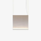 Modern Vertical Fabric Curtain LED Pendant Light for Indoor Living Spaces