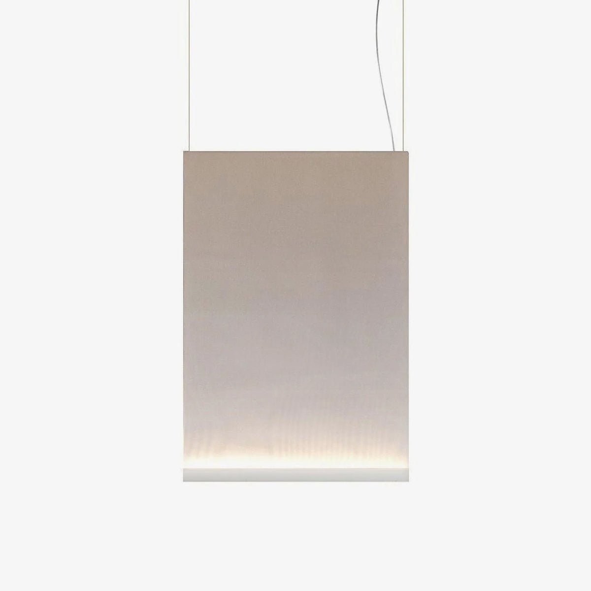 Modern Vertical Fabric Curtain LED Pendant Light for Indoor Living Spaces
