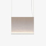 Modern Vertical Fabric Curtain LED Pendant Light for Indoor Living Spaces