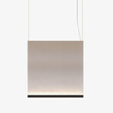 Modern Vertical Fabric Curtain LED Pendant Light for Indoor Living Spaces