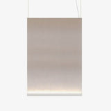 Modern Vertical Fabric Curtain LED Pendant Light for Indoor Living Spaces