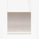 Modern Vertical Fabric Curtain LED Pendant Light for Indoor Living Spaces