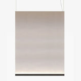 Modern Vertical Fabric Curtain LED Pendant Light for Indoor Living Spaces