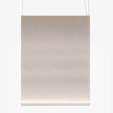 Modern Vertical Fabric Curtain LED Pendant Light for Indoor Living Spaces