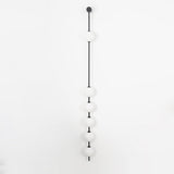 Modern Vertical Glass Globe Wall Sconce Brass LED Bracket Lighting for Interior