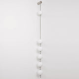 Modern Vertical Glass Globe Wall Sconce Brass LED Bracket Lighting for Interior