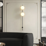 Modern Vertical Glass Sconce Wall Light Fixture for Hallway and Bedroom