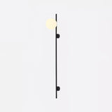 Modern Vertical Glass Sconce Wall Light Fixture for Hallway and Bedroom
