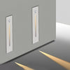 Modern Vertical Motion Sensor LED Stair Light Recessed Wall Mount Step Lighting for Indoor and Outdoor Areas