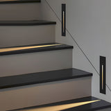 Modern Vertical Motion Sensor LED Stair Light Recessed Wall Mount Step Lighting for Indoor and Outdoor Areas
