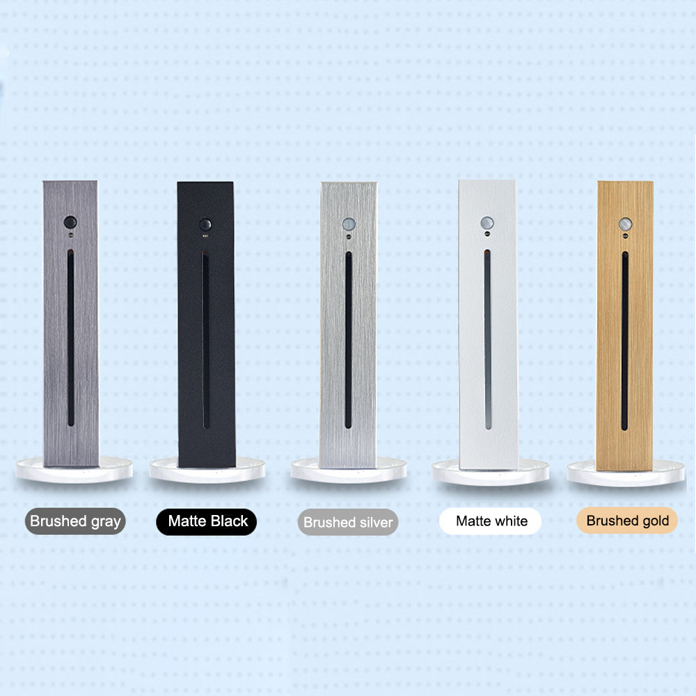 Modern Vertical Motion Sensor LED Stair Light Recessed Wall Mount Step Lighting for Indoor and Outdoor Areas