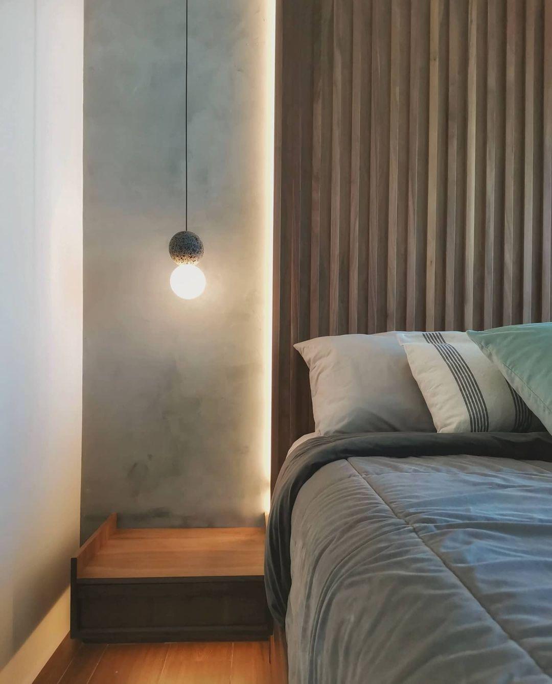Modern Volcanic Stone and Glass Globe Pendant Light Plug In Swag Lamp
