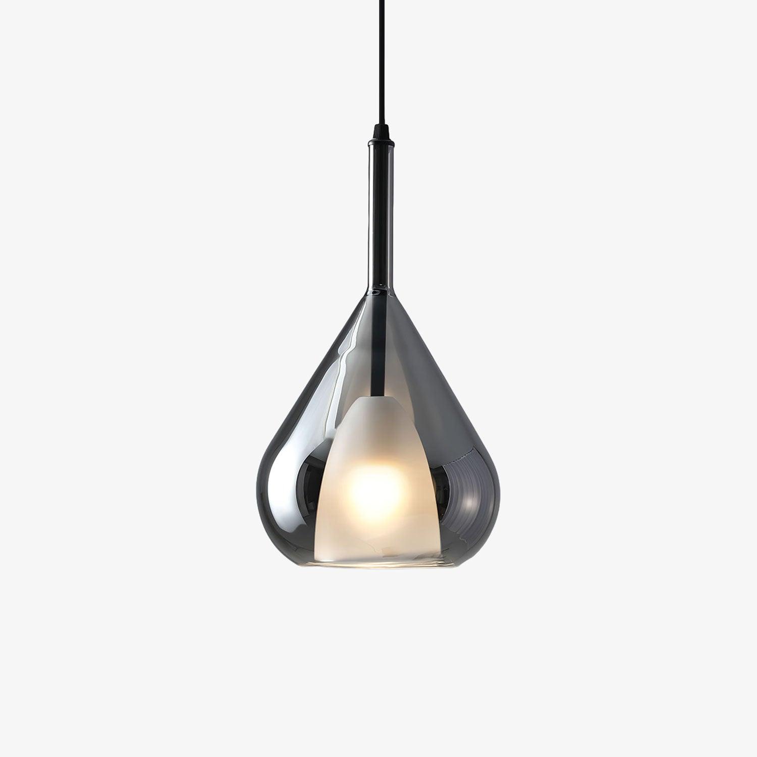 Modern Vortex Glass Pendant Light Artistic Sculptural Ceiling Hanging Lamp for Dining Room