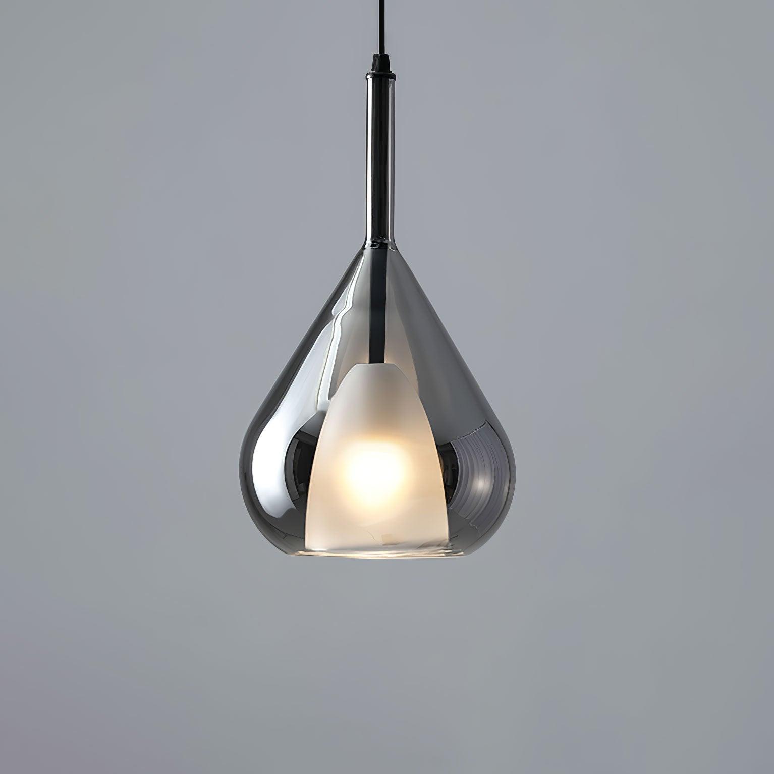 Modern Vortex Glass Pendant Light Artistic Sculptural Ceiling Hanging Lamp for Dining Room