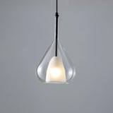 Modern Vortex Glass Pendant Light Artistic Sculptural Ceiling Hanging Lamp for Dining Room