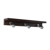 Modern Walnut Wood Bathroom Vanity Light with Adjustable Spotlights and Glass Shades 2 or 3 Lights