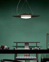 Modern Wanderer Halo Wooden LED Pendant Light Organic Undulating Geometric Hanging Lamp