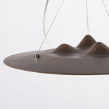 Modern Wanderer Halo Wooden LED Pendant Light Organic Undulating Geometric Hanging Lamp