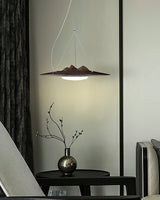 Modern Wanderer Halo Wooden LED Pendant Light Organic Undulating Geometric Hanging Lamp