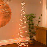 Modern Warm White LED Spiral Floor Lamp Artificial Christmas Tree Light for Home Decor