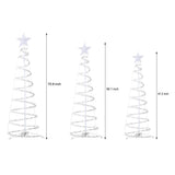 Modern Warm White LED Spiral Floor Lamp Artificial Christmas Tree Light for Home Decor