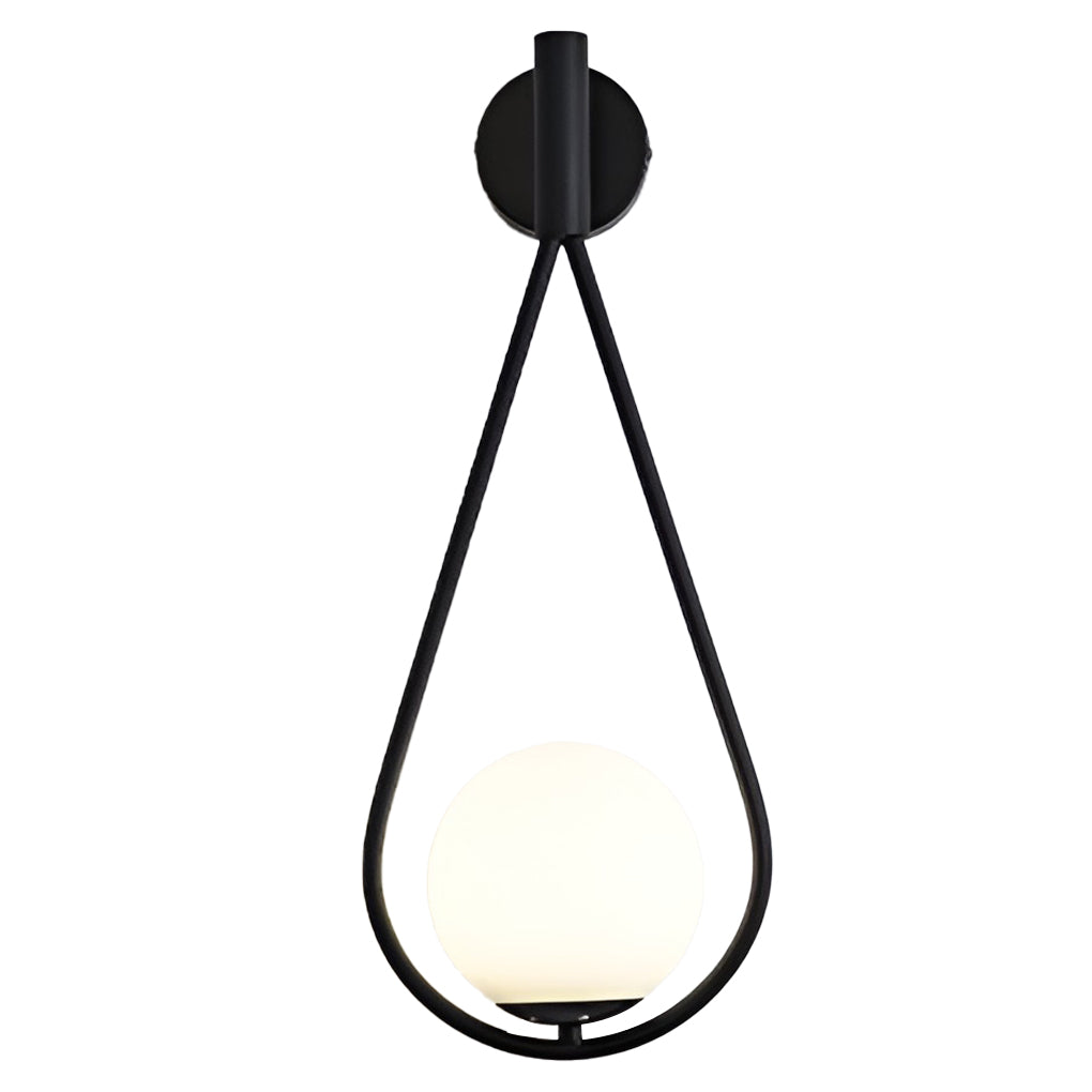 Modern Water Drop LED Wall Lamp Nordic Style Sconce Light Fixture in Gold or Black