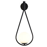 Modern Water Drop LED Wall Lamp Nordic Style Sconce Light Fixture in Gold or Black