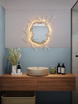 Modern Water Drop Mirror Wall Light LED Crystal Decorative Sconce for Home