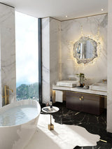 Modern Water Drop Mirror Wall Light LED Crystal Decorative Sconce for Home
