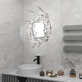 Modern Water Drop Mirror Wall Light LED Crystal Decorative Sconce for Home