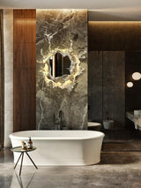 Modern Water Drop Mirror Wall Light LED Crystal Decorative Sconce for Home