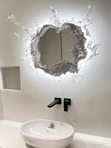 Modern Water Drop Mirror Wall Light LED Crystal Decorative Sconce for Home