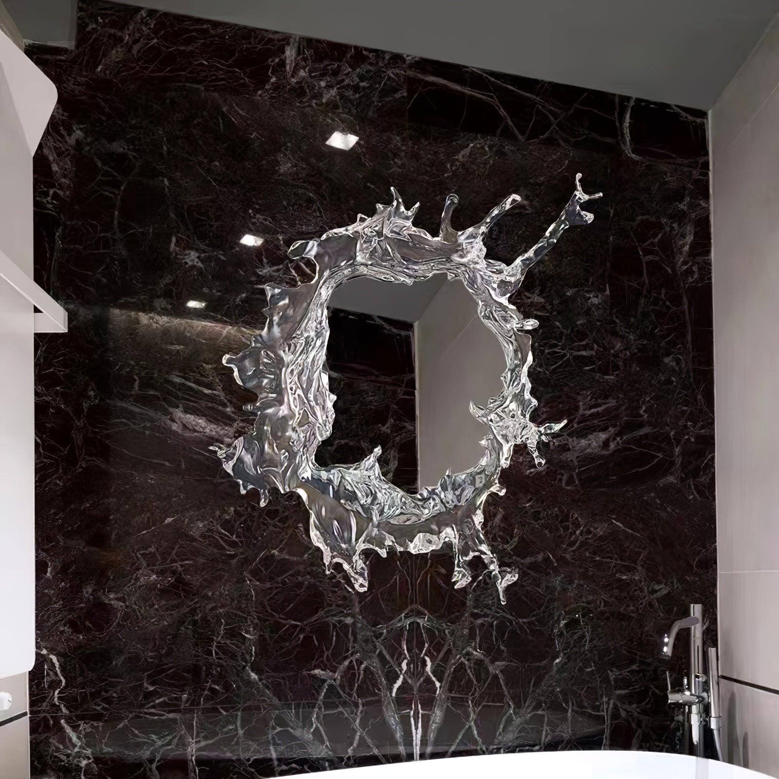 Modern Water Drop Mirror Wall Light LED Crystal Decorative Sconce for Home