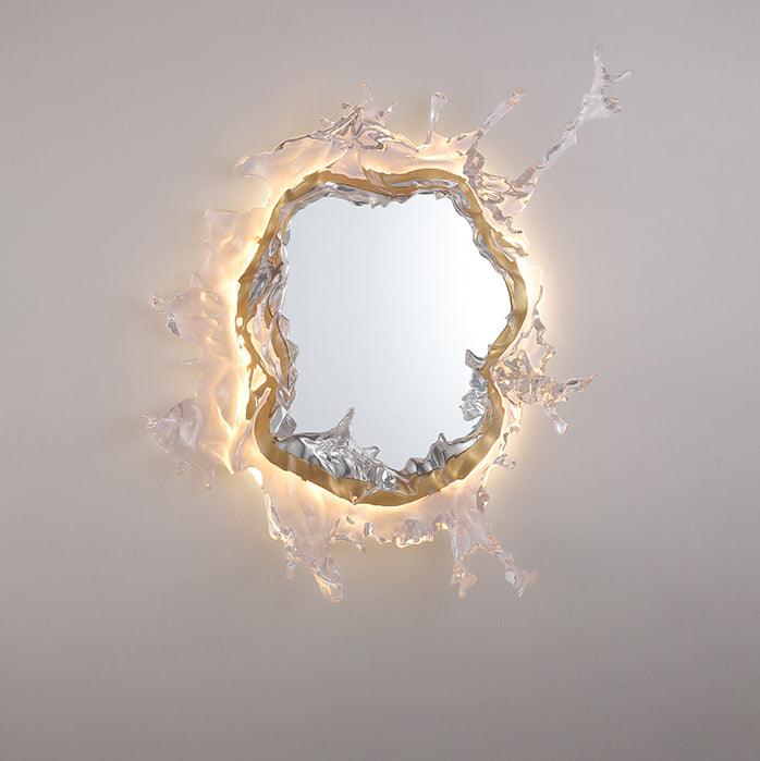 Modern Water Drop Mirror Wall Light LED Crystal Decorative Sconce for Home